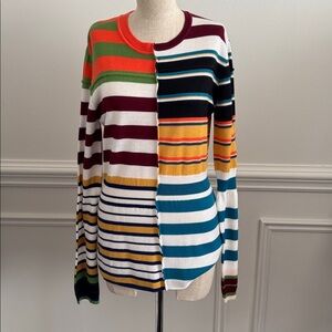 Marni patchwork striped sweater